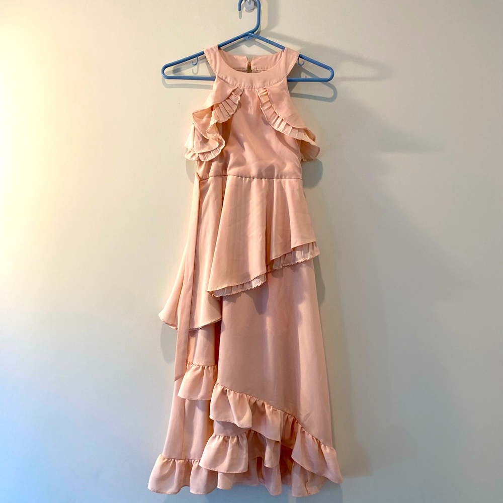 CALVIN KLEIN size 8 long pink dress